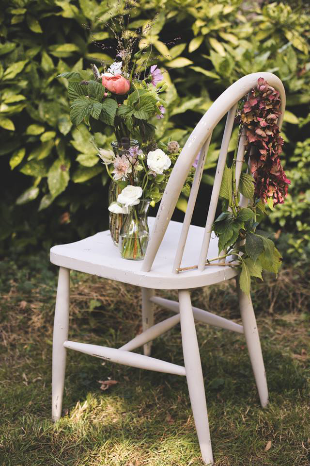 décoration florale de chaise